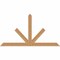 Ekena Millwork Saratoga Timber Gable Bracket, Western Red Cedar, 60"W x 32"H x 1 1/2"D x 3 1/2"F, 13/12 Pitch GBW060X32X0204SAR00SWR - alternate 1